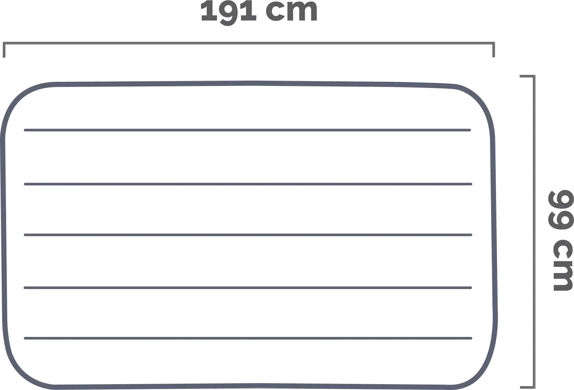 Rozměry Nafukovací postel Twin Dura-Beam Single-high 