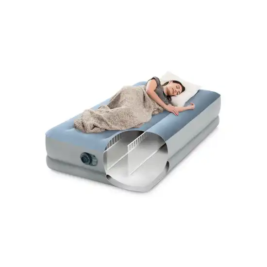 Twin Dura-beam Mid-Rise Comfort Airbed with Fastfill USB Pump