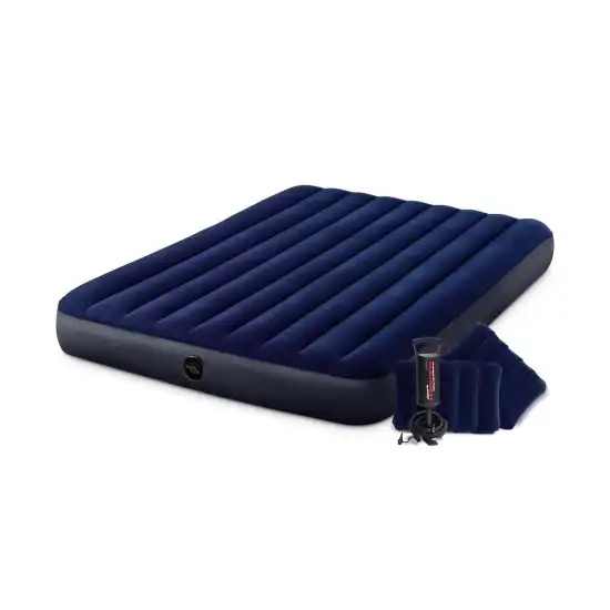 Queen Dura-Beam Classic Downy Airbed with Hand Pump