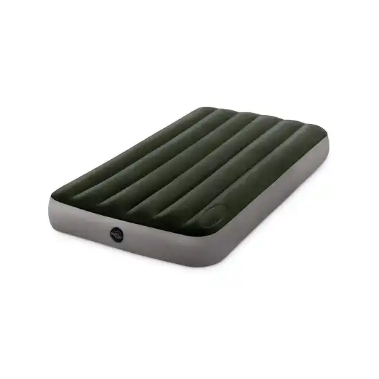 Twin Dura-Beam Downy Airbed with Foot built-in pump