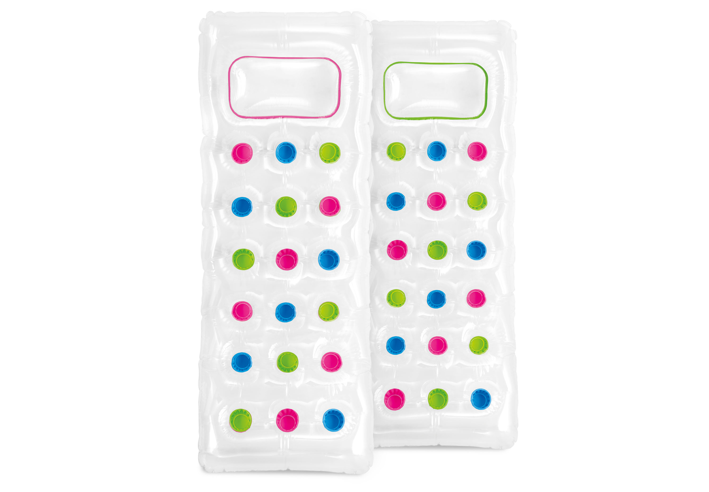 Șezlong gonflabil 18-pocket transparent cu fereastră
