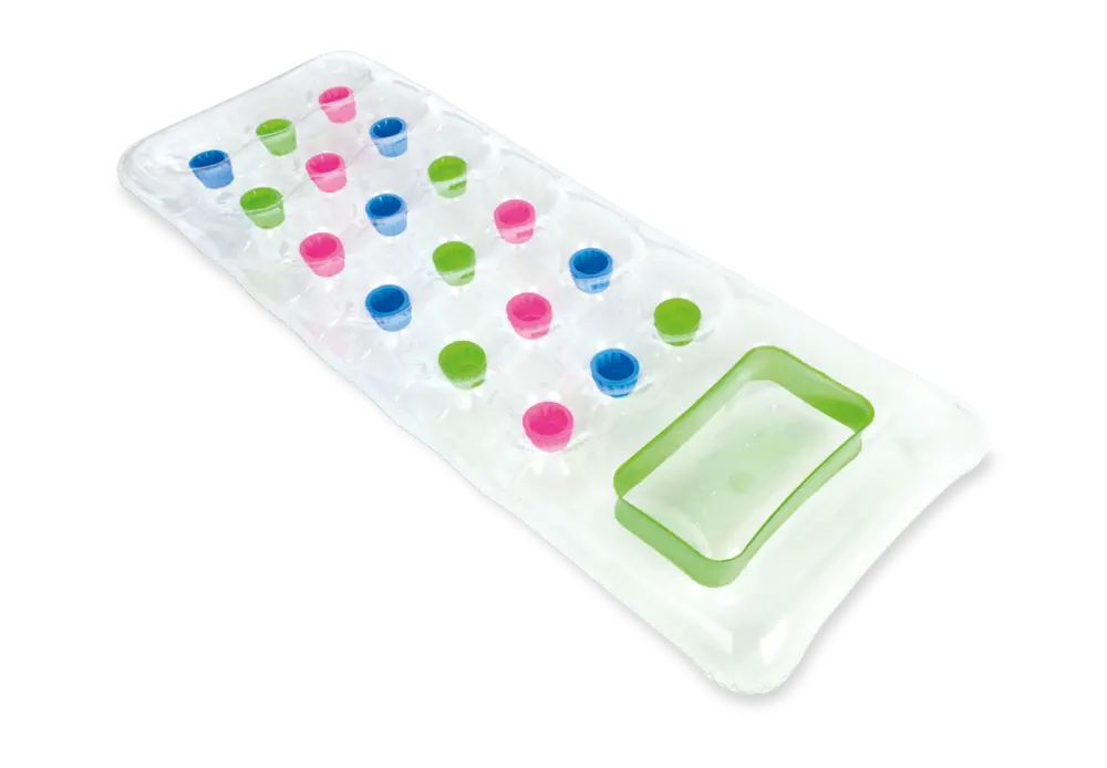 Șezlong gonflabil 18-pocket transparent cu fereastră