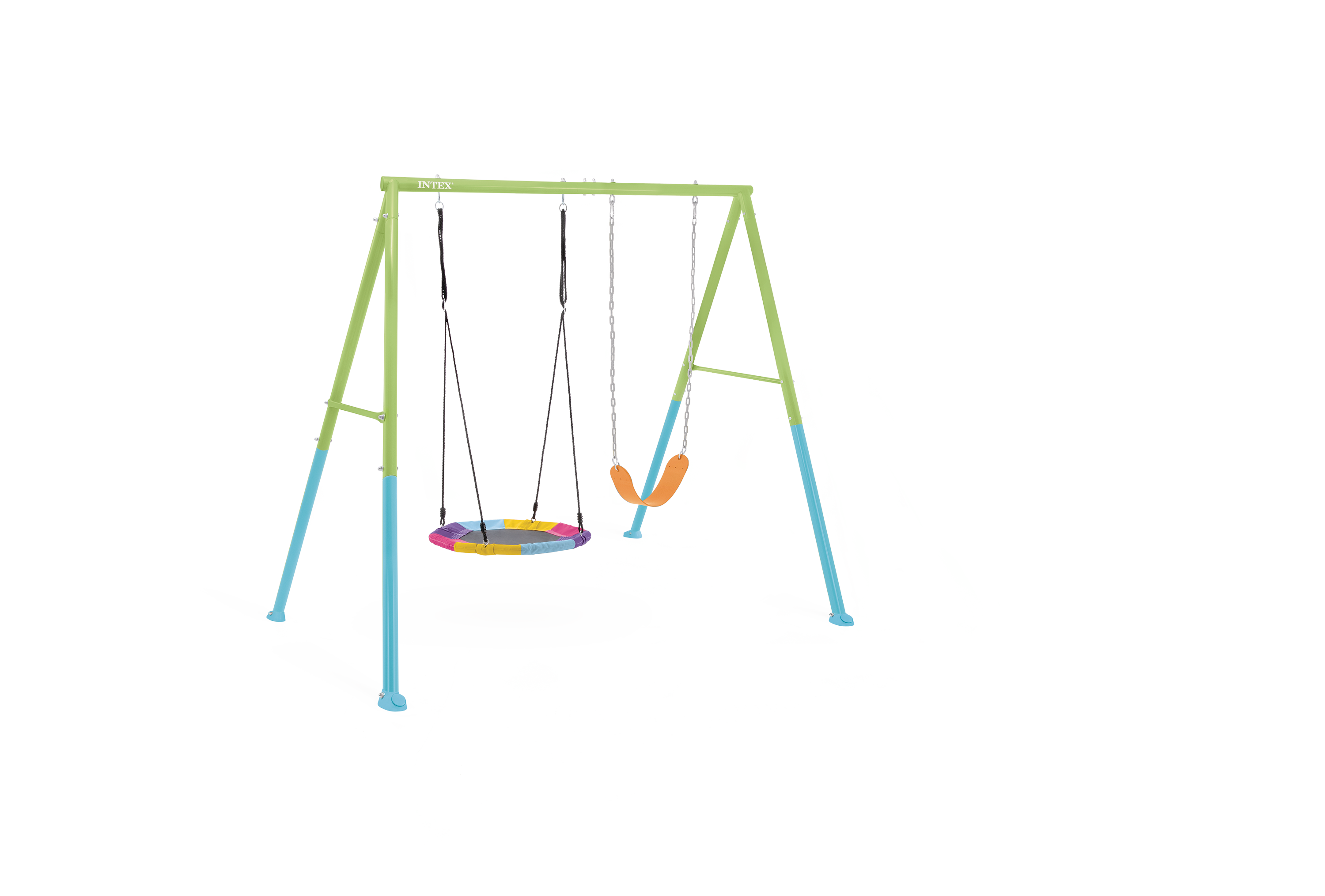 Colorful Saucer & Swing Two Feature Set