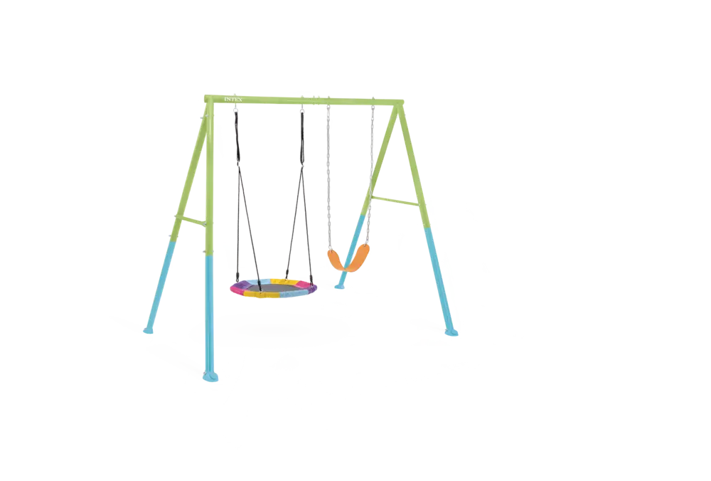 Colorful Saucer & Swing Two Feature Set
