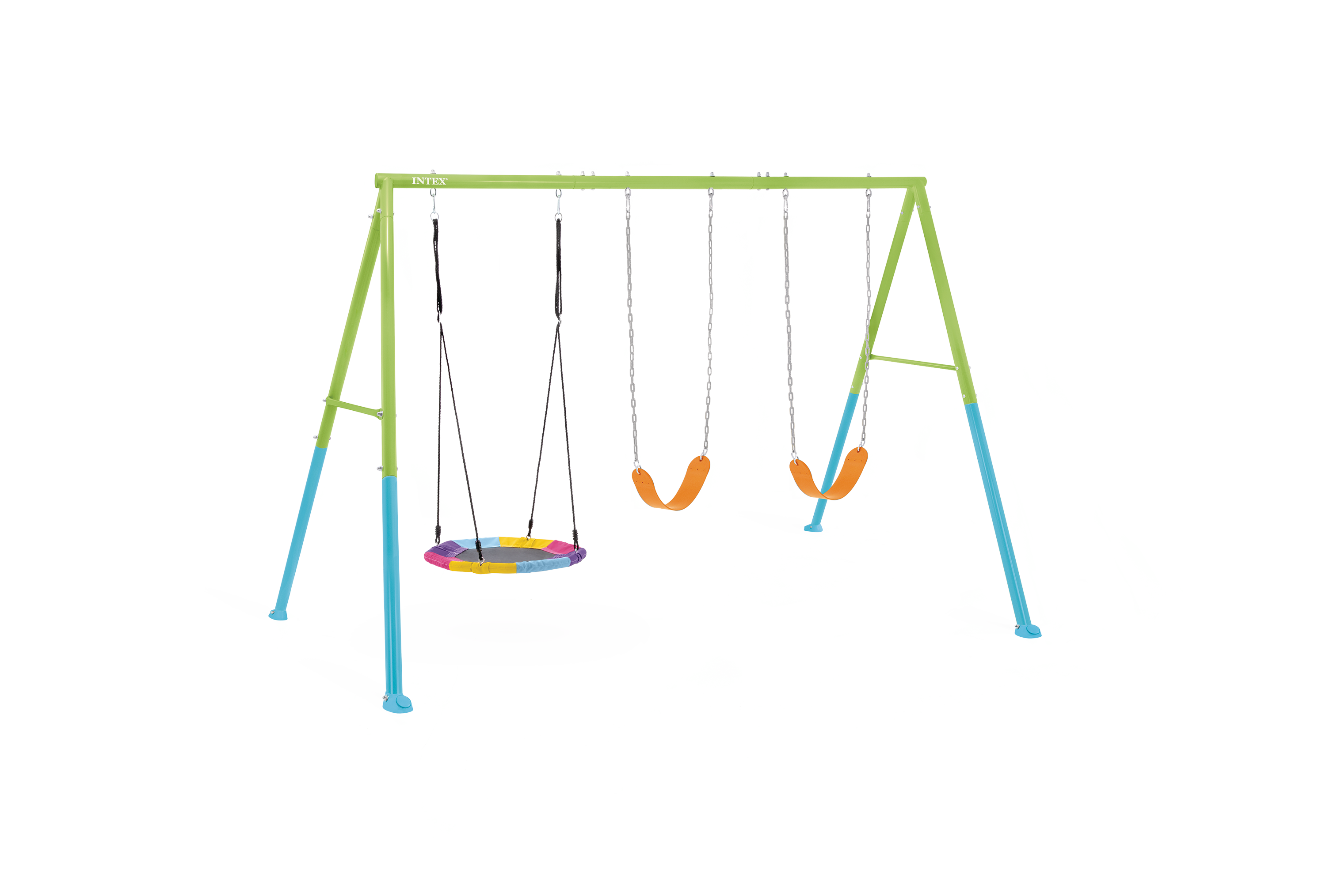 Colorful Saucer & Swing Three Feature Set