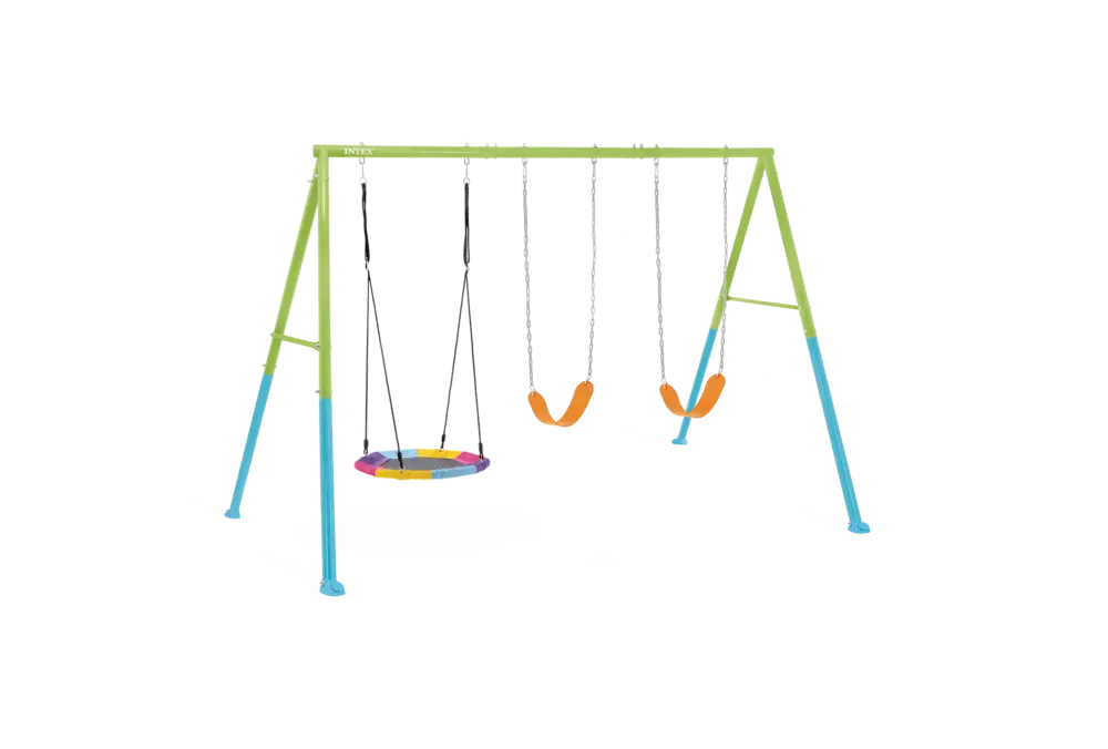 Colorful Saucer & Swing Three Feature Set