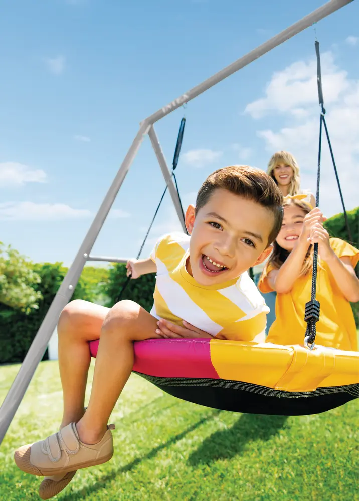 Gray Saucer Swing One Feature Set