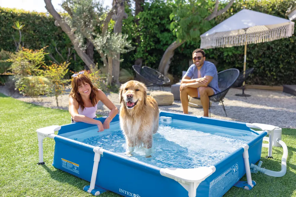 Σετ πισίνας Pet Frame με φίλτρο για κατοικίδια τετράγωνο (πακέτο GS)