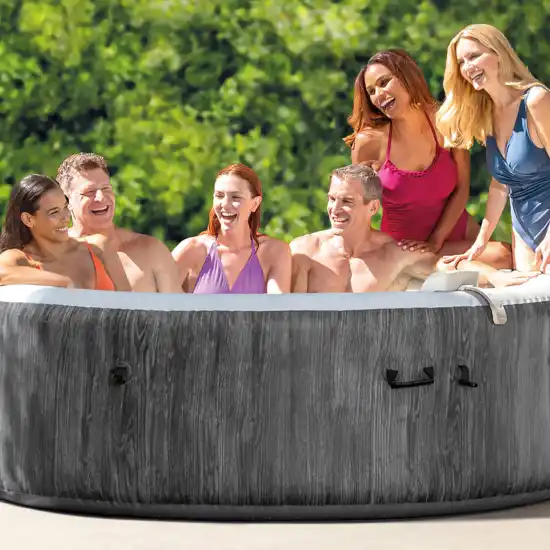 6-person Greywood Deluxe Round Bubble Spa
