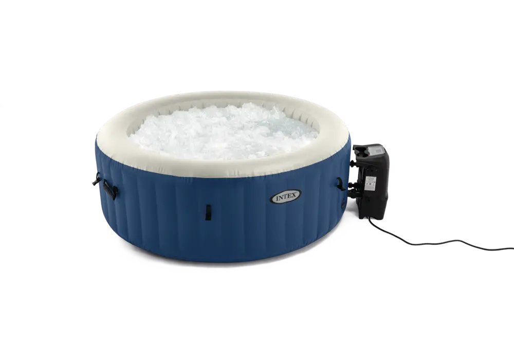 2-4 person Blue Round Bubble Massage Spa