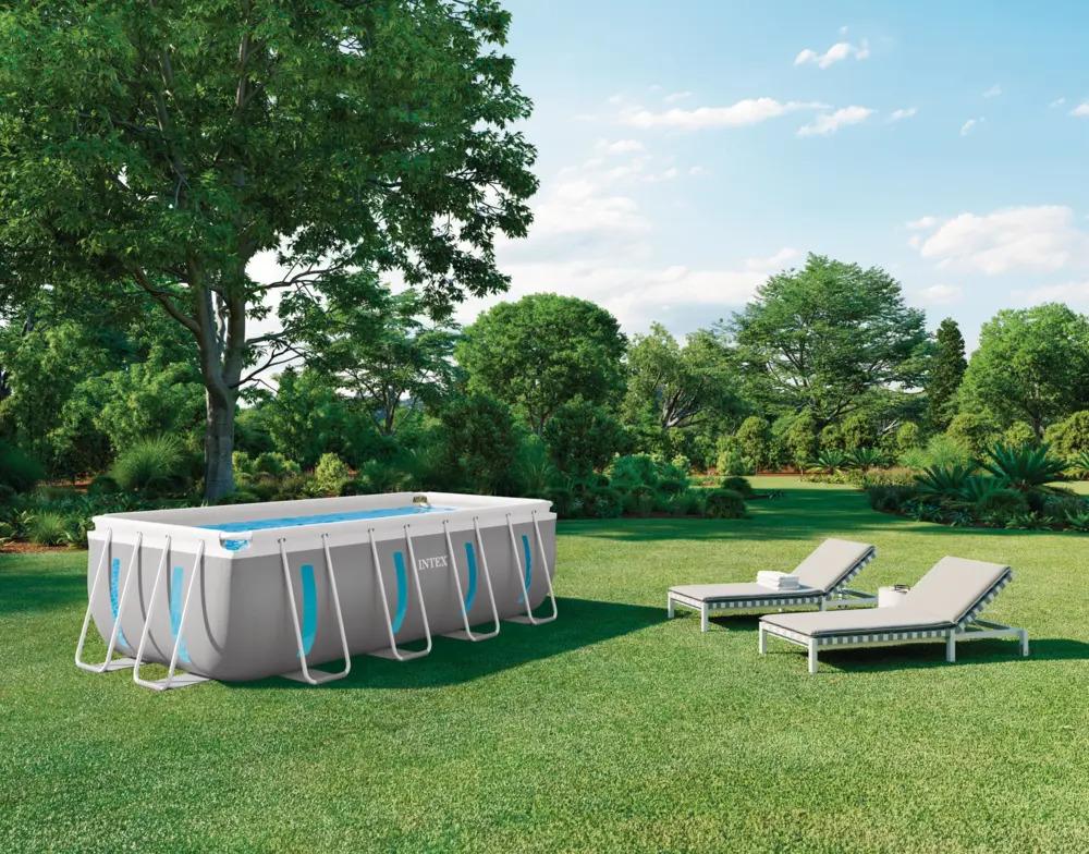 Prism Frame Clearview Rectangular Premium Pool Set 400x200x122 cm