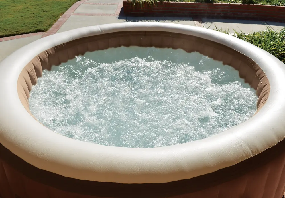 8-person Sahara Tan Round Bubble Spa