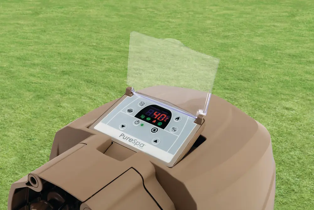 8-person Sahara Tan Round Bubble Spa