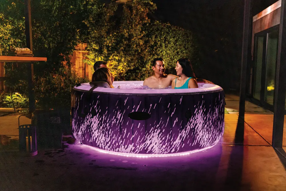 4 kişilik PureSpa™ Glow Deluxe Bubble Spa küveti