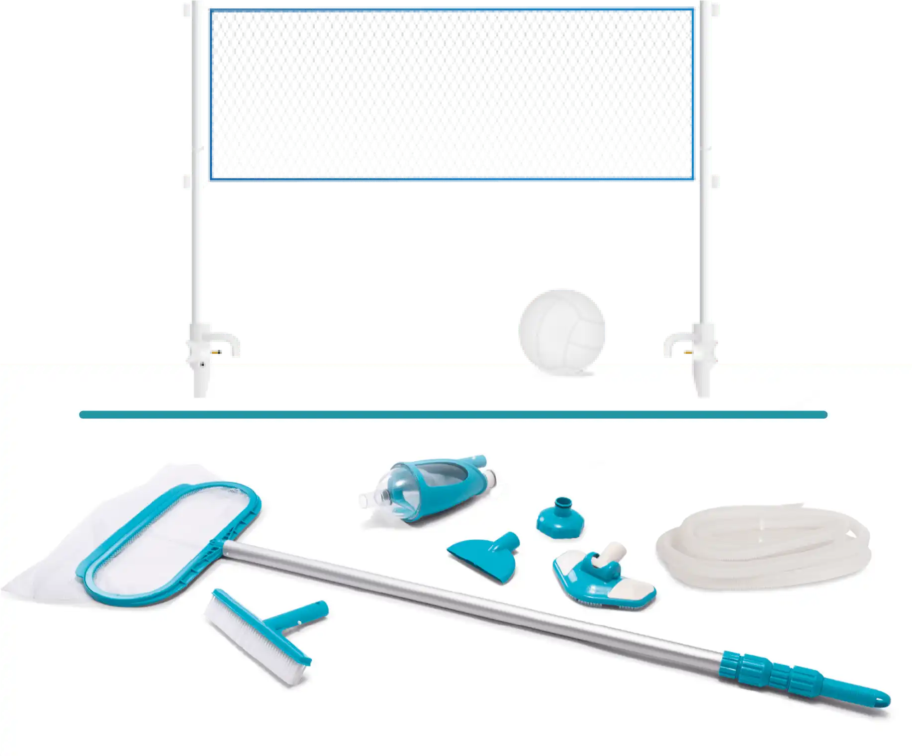 Volleyball Set & Deluxe Pool Maintenance Kit